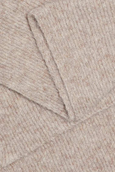 Szal z dodatkiem wełny beżowy