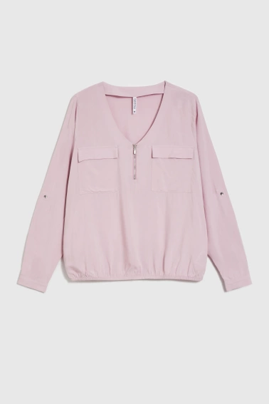 Koszula z wiskozy różowa