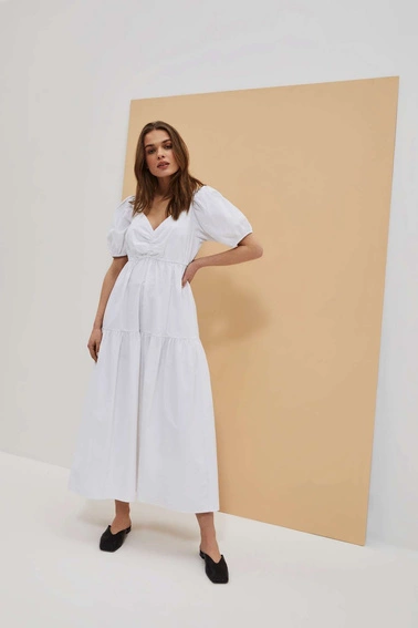 Sukienka z bufiastymi rękawami