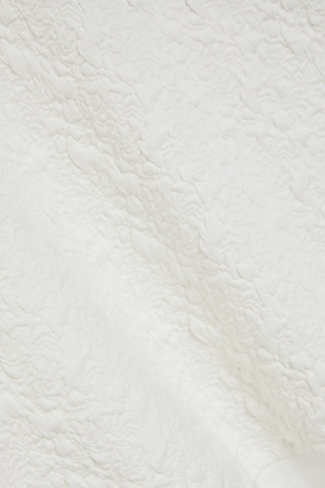 Bluza z okrągłym dekoltem biała