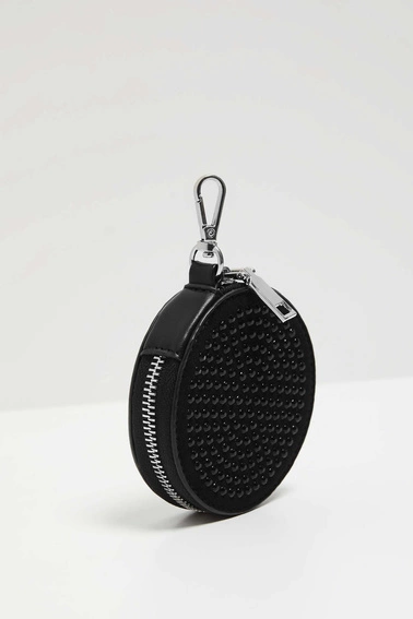 Torebka na ramię zapinana na zamek czarna