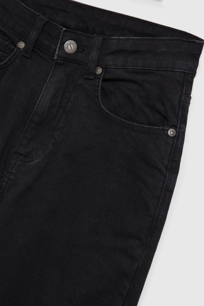 Jeansy z prostą nogawką czarne