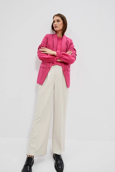 Gładka marynarka różowa