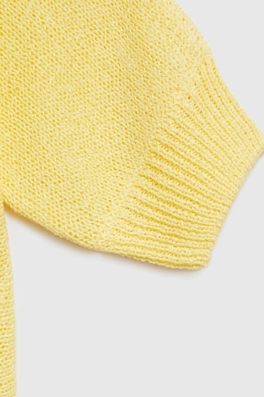 Cienki sweter żółty