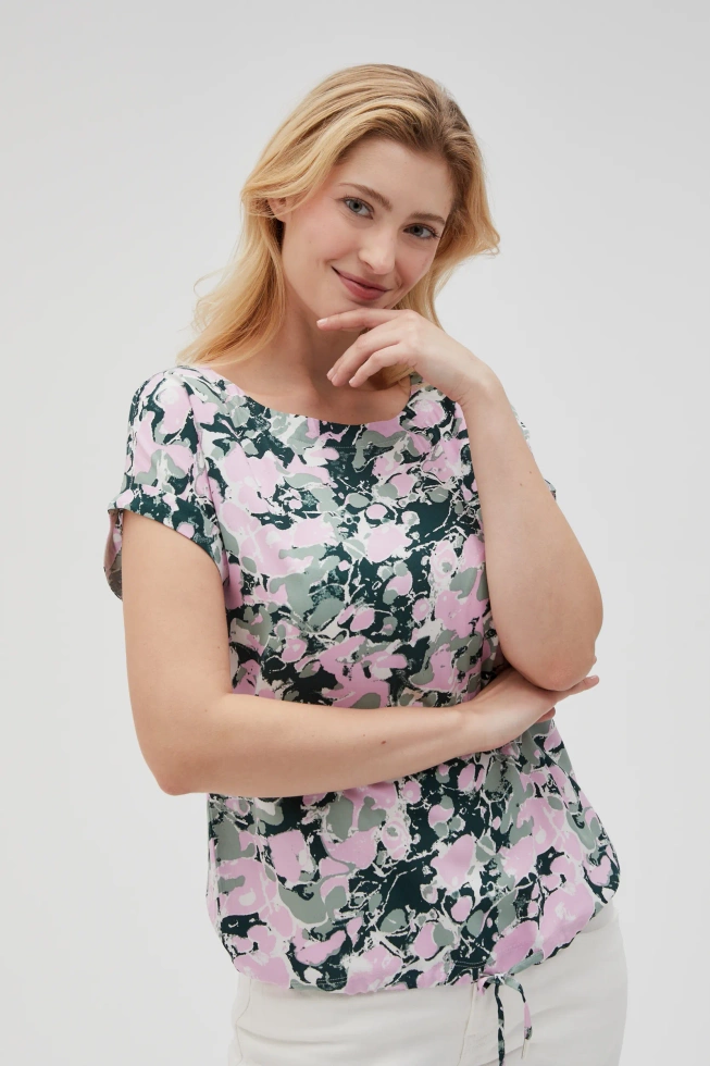 Koszula z wiskozy różowa