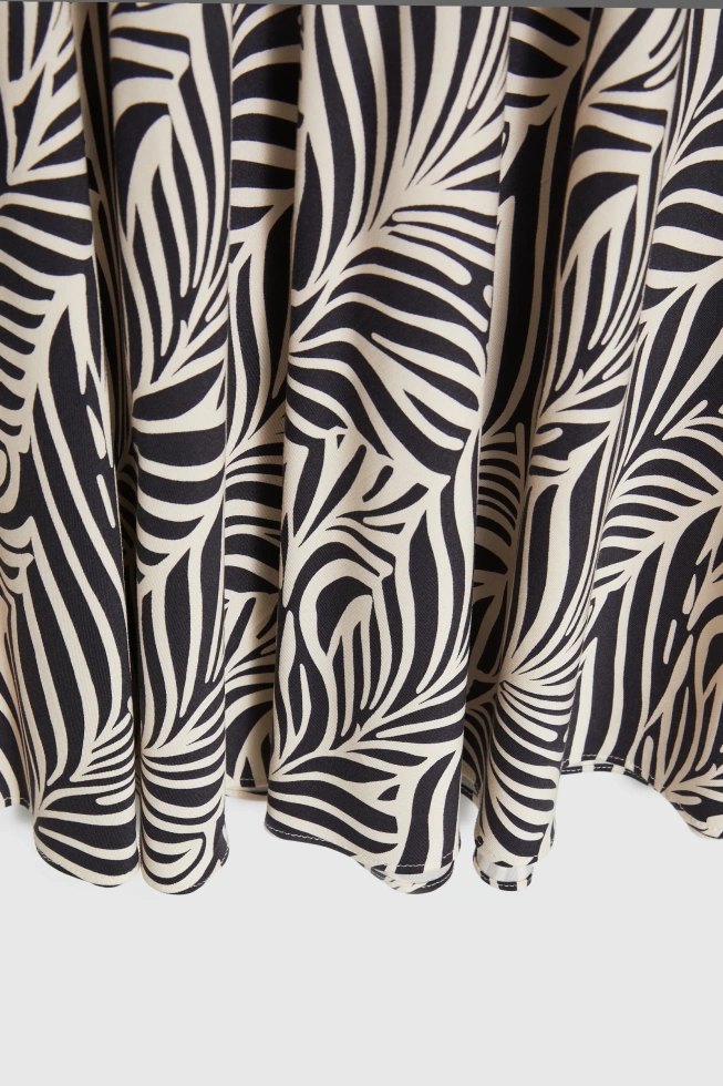 Wiskozowa spódnica midi granatowa