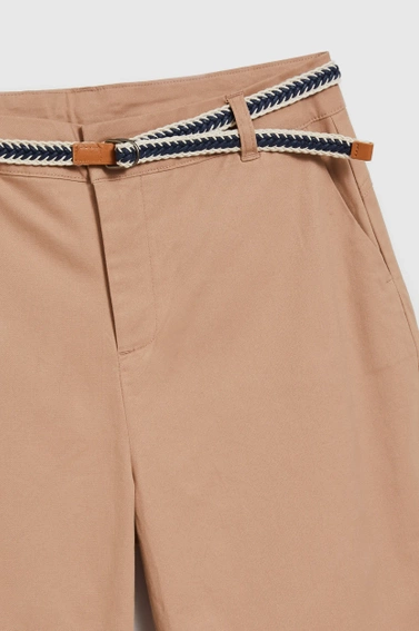 Bawełniane spodnie beżowe