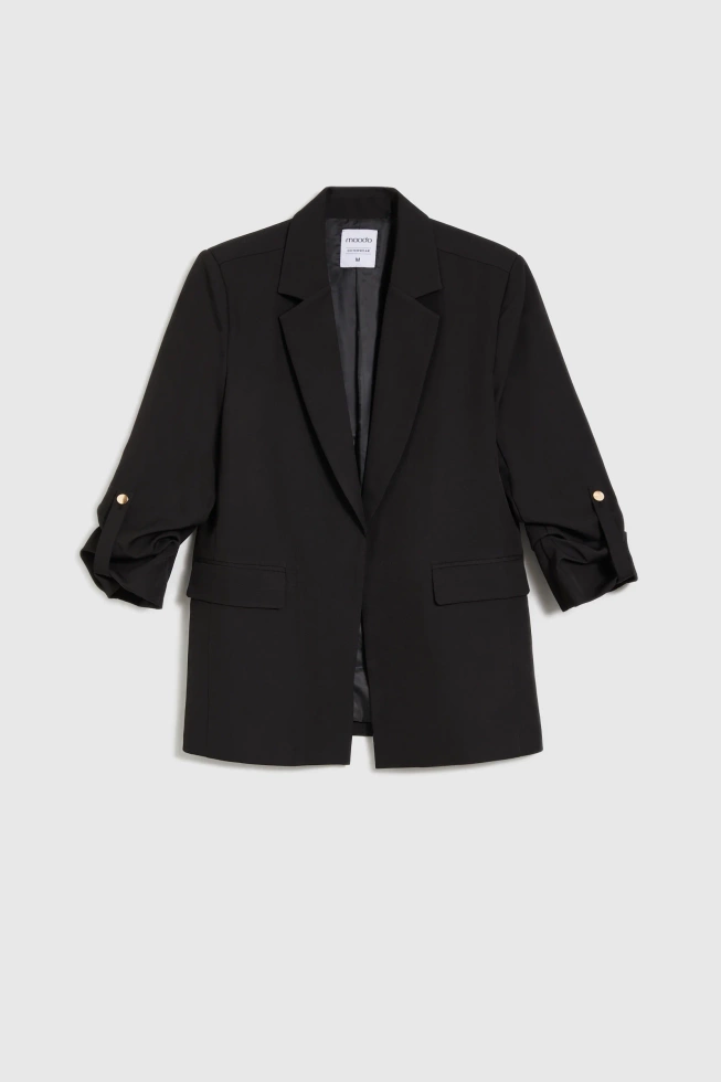 Marynarka z rękawami 3/4 czarna