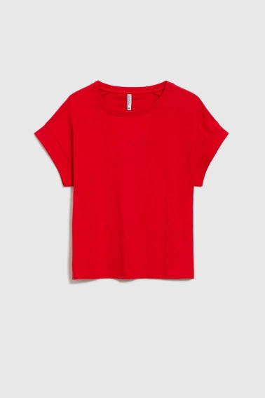 Bawełniany t-shirt czerwony 