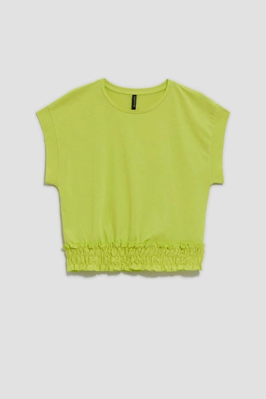 Gładka bluzka neonowa