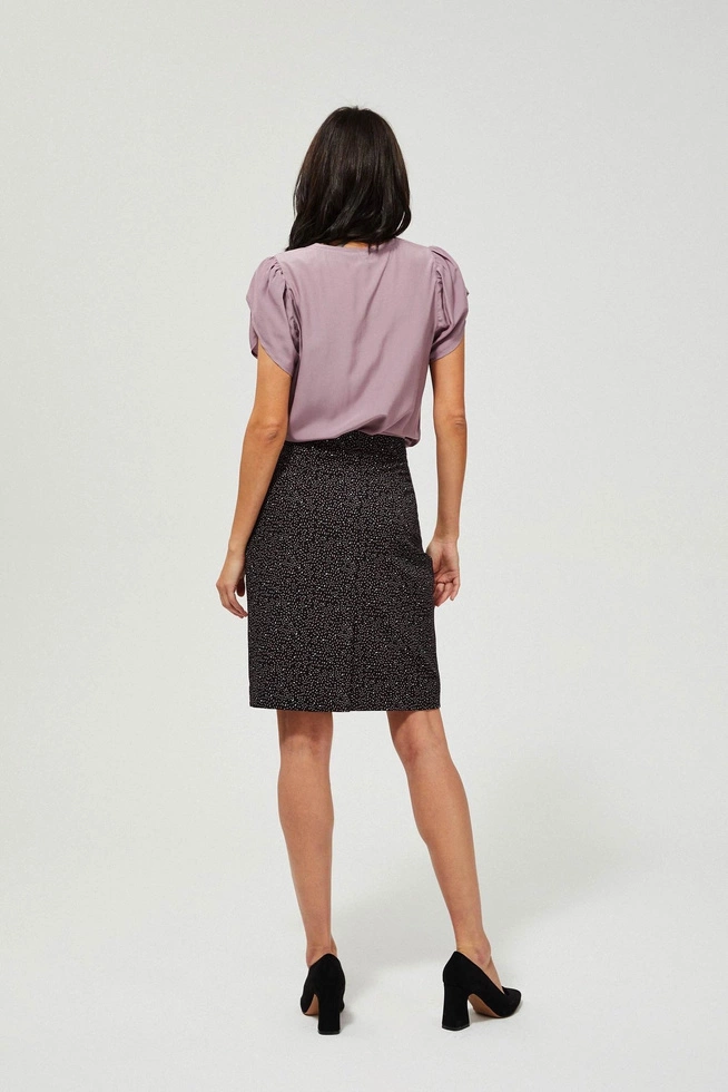 Wzorzysta spódnica czarna