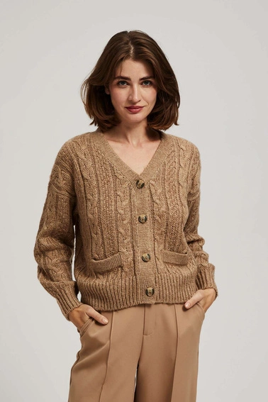 Kardigan z dekoltem w serek