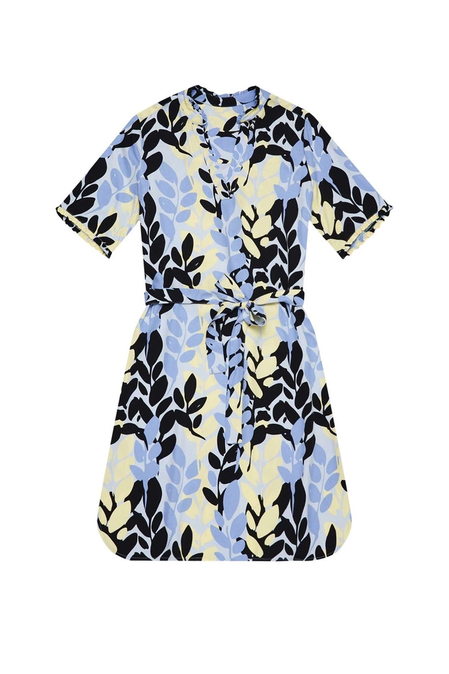 Sukienka z wiskozy z wiązaniem