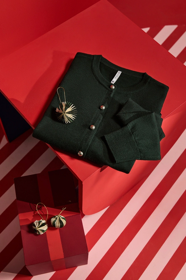 Kardigan ciemnozielony