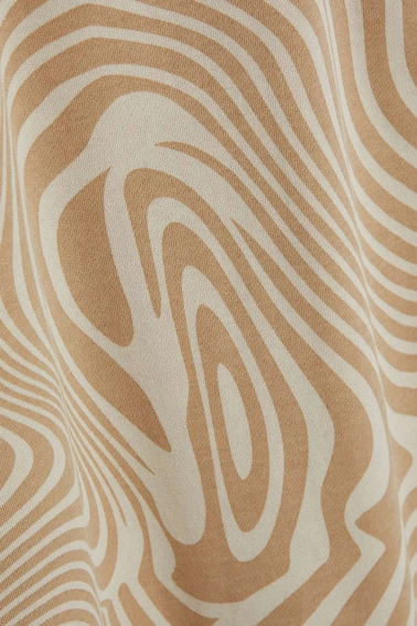 Dresowa sukienka z długim rękawem