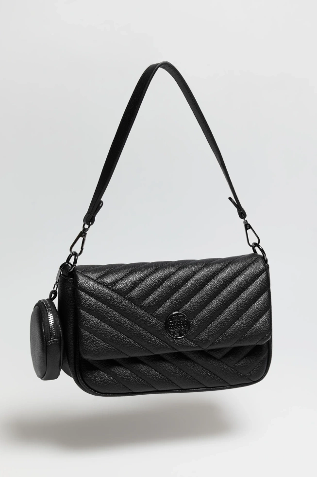 Torebka z podwójnym uchwytem czarna