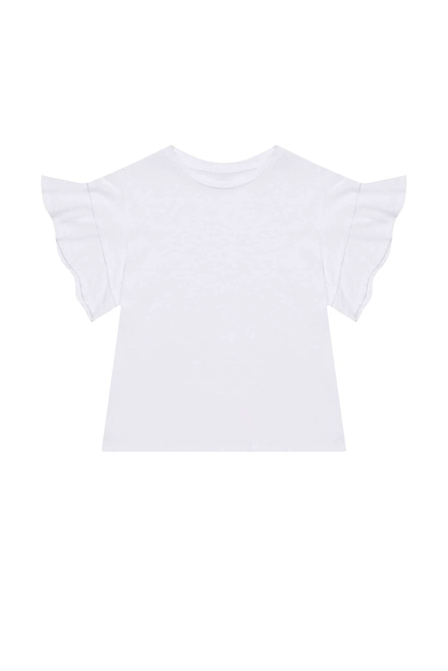 Bluzka z falbanami biała