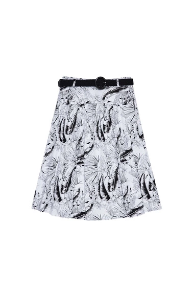 Wzorzysta spódnica czarno-biała