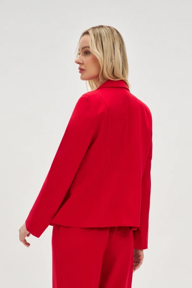 Krótka marynarka czerwona