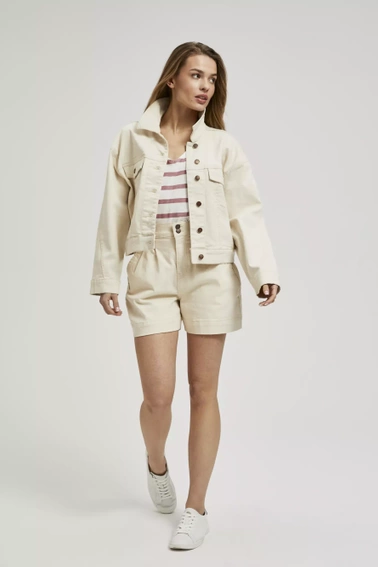 Jeansowa kurtka beżowa 