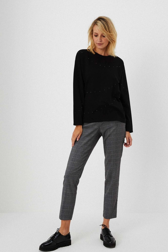 Bluza czarna z dżetami