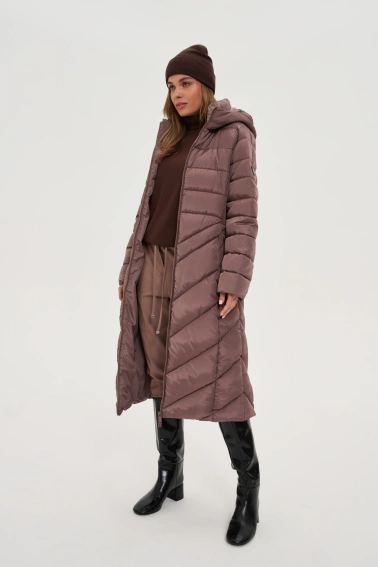 Zimowa czapka brązowa