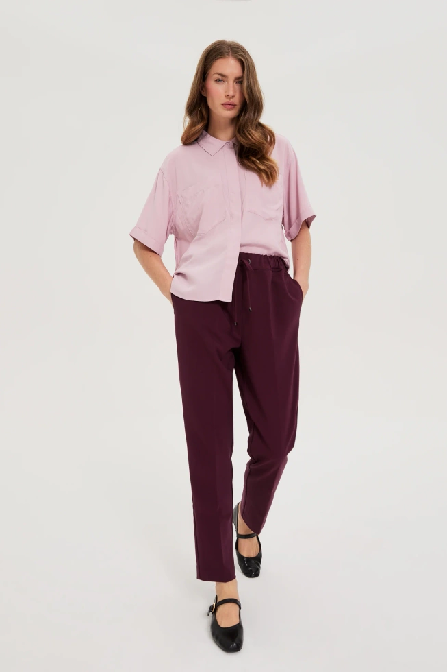 Wiskozowa koszula różowa