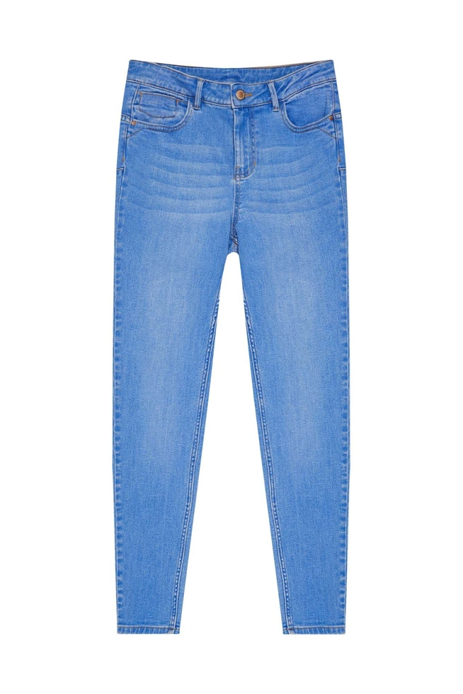 Jeansy push up niebieskie