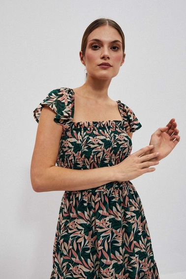 Sukienka z roślinnym wzorem