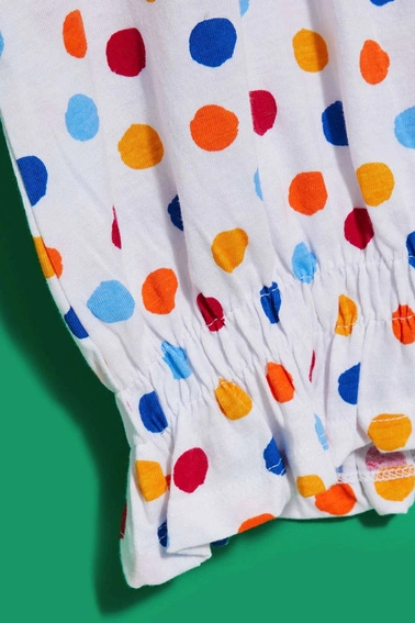 T-shirt w kolorowe kropki