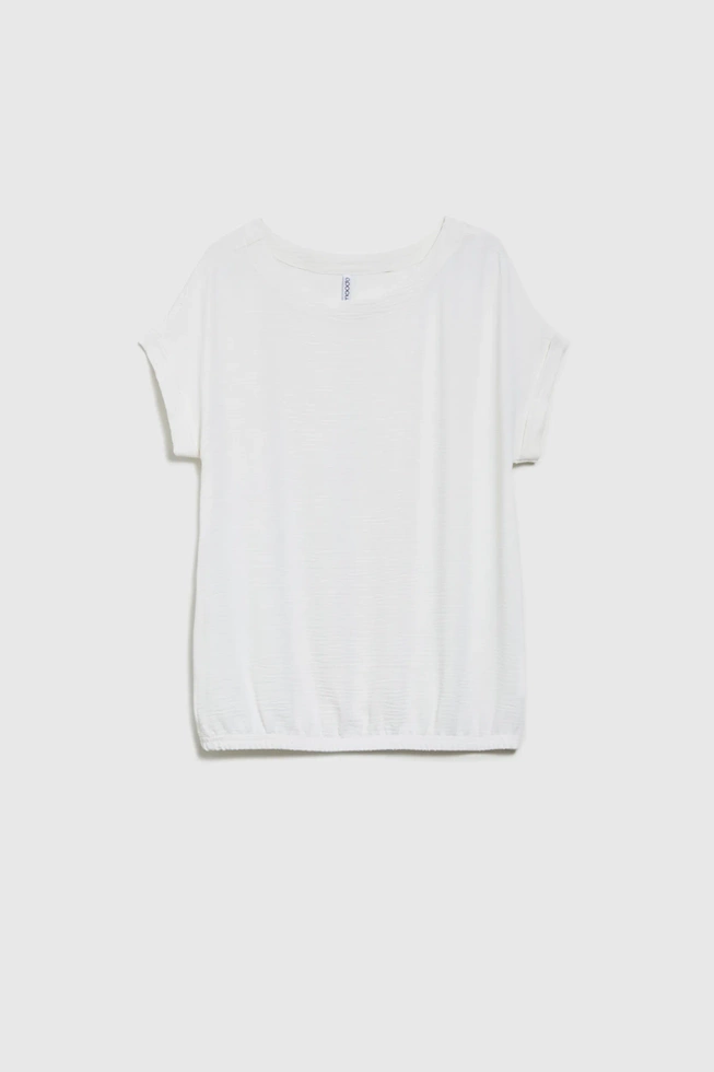 Koszula z krótkimi rękawami biała