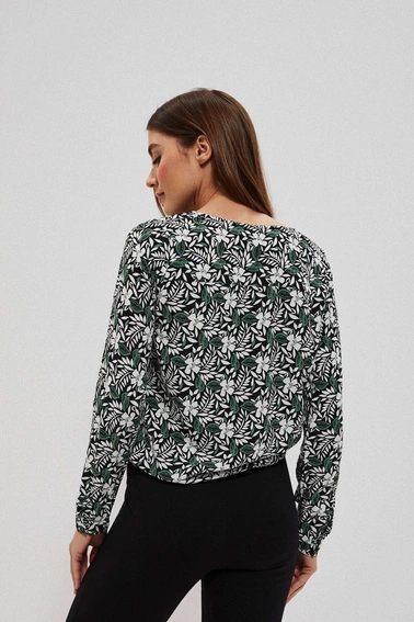 Koszula z roślinnym nadrukiem