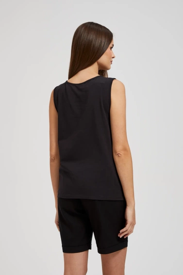 Top z aplikacją czarny