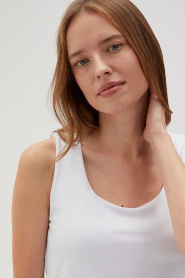 Gładki top biały 