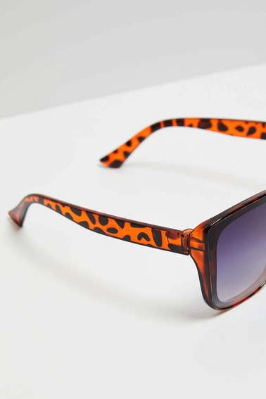 Okulary przeciwsłoneczne z motywem zwierzęcym brązowe