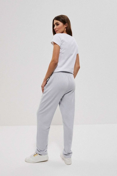 Spodnie dresowe z wiązaniem szare