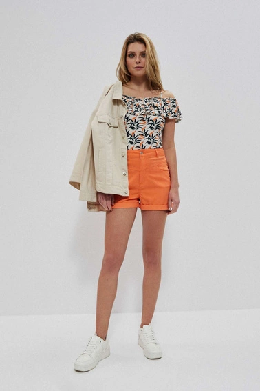 Bluzka na ramiączkach z falbaną