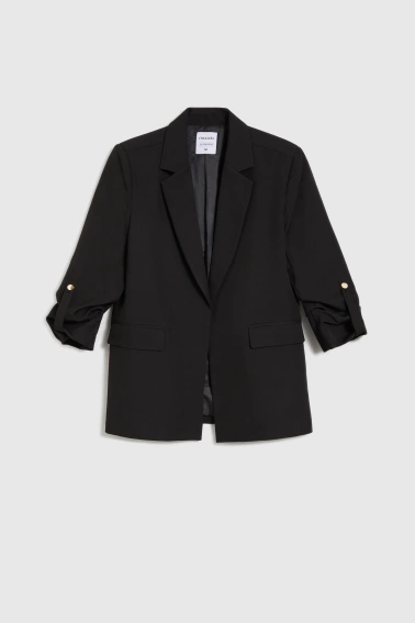 Marynarka z rękawami 3/4 czarna