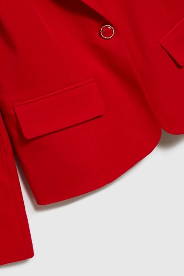 Krótka marynarka czerwona