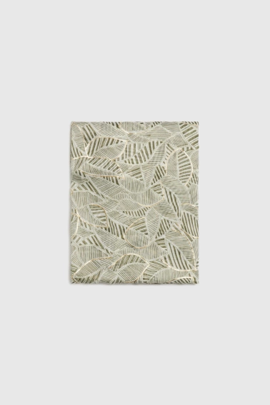 Wzorzysty szal oliwkowy