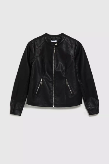 Kurtka z zapięciem pod szyją czarna