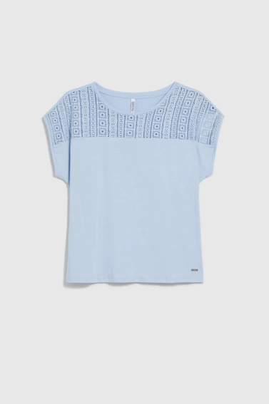 Bawełniana bluzka błękitna