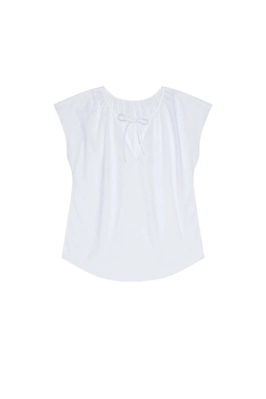 Bawełniana bluzka koszulowa biała