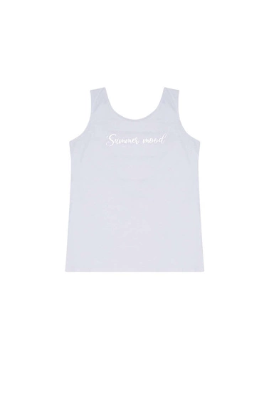 Koszulka z metalicznym nadrukiem biała