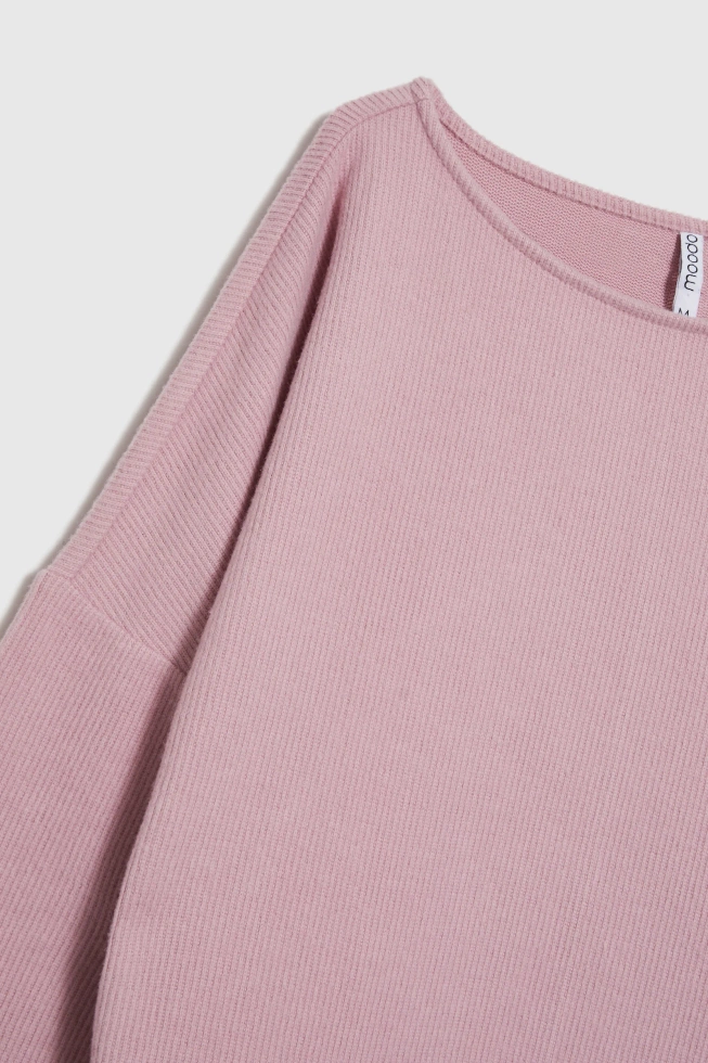 Gładka bluza różowa