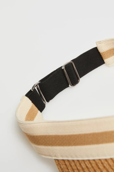 Słomkowy daszek beżowy