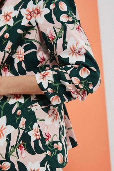 Marynarka z roślinnym printem