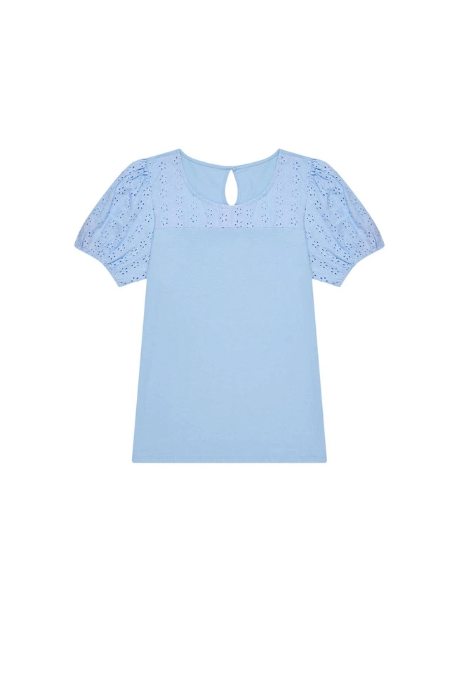 Bawełniana bluzka z bufkami