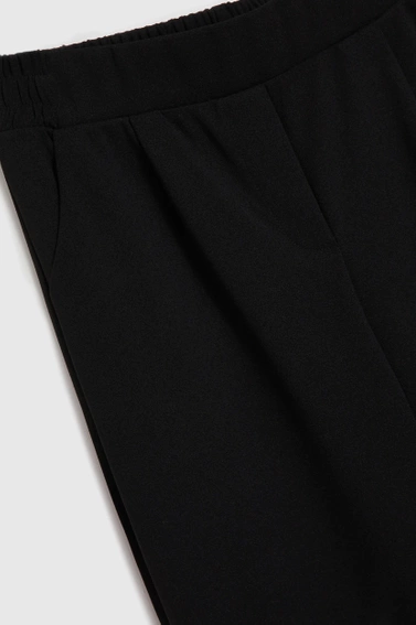 Spodnie z prostymi nogawkami czarne