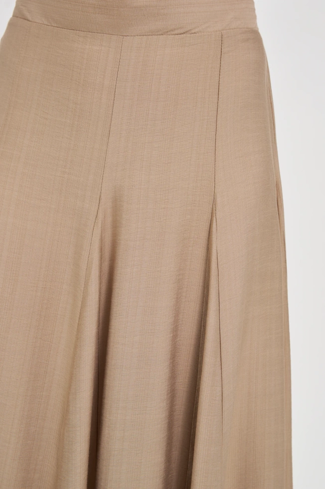 Spódnica midi beżowa